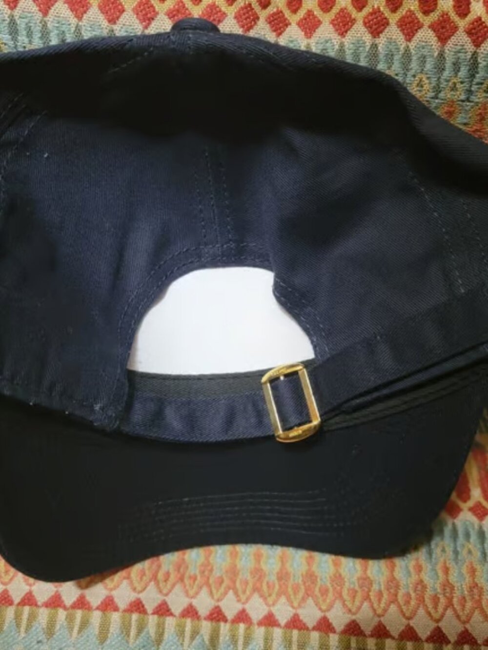 CELINE Hat PARIS France FASHION Adjustable Strap Back CAP Navy Blue - Picture 4 of 7